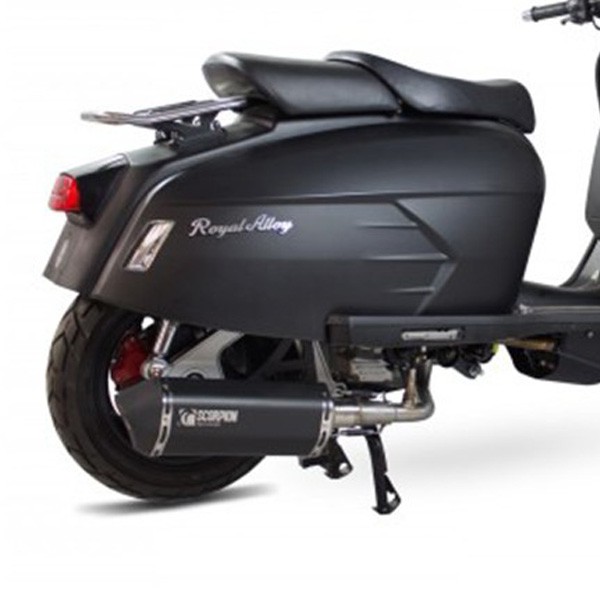 Scorpion Exhaust Scorpion Royal Alloy GP125/200/TG LC Exhaust Black